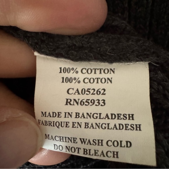 Point Zero Men’s Ribbed Knit Half-Zip Sweater XL Dark Grey - Picture 6 of 9